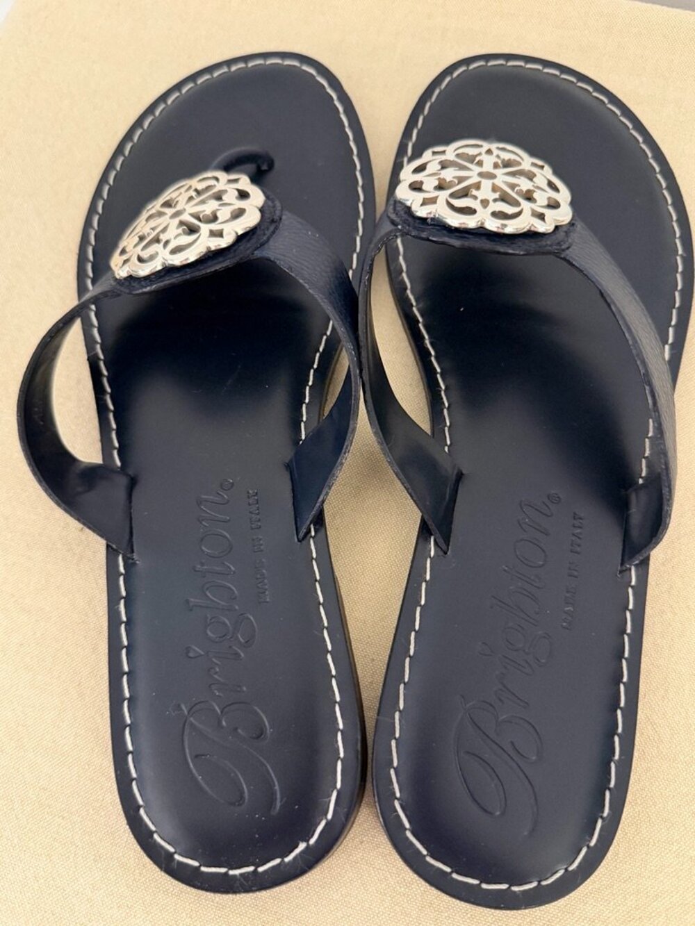 Brighton "Alice" Sandal in Navy- Size 10 - Picture 2 of 8